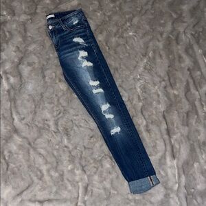 Daytrip Katy Skinny Jeans 26R | Distressed Mid-Rise Denim